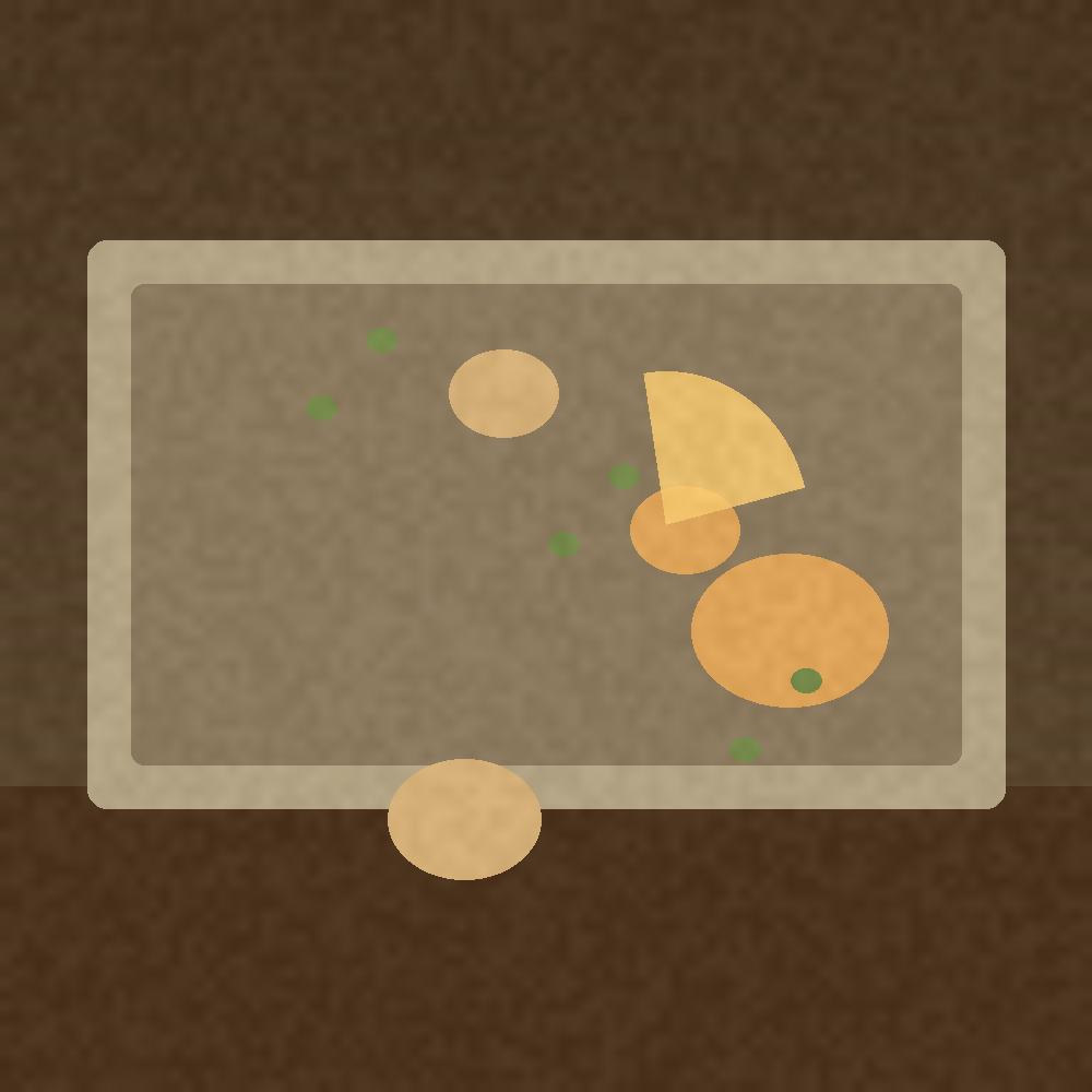 Marjoram Squash Tray in a saucier